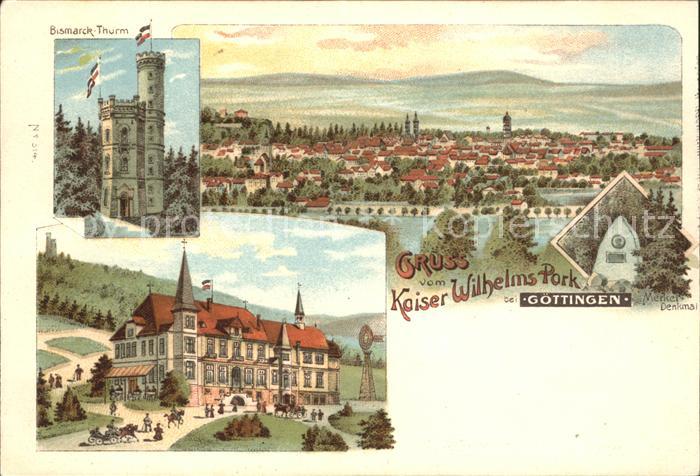 Goettingen Niedersachsen Kaiser Wilhelms Park Bismarck-Turm