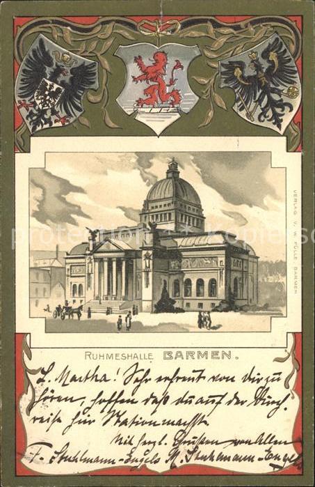 Barmen Wuppertal Ruhmeshalle