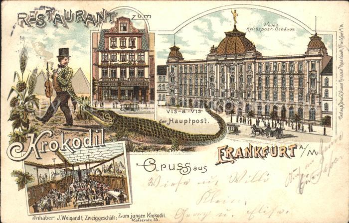 Frankfurt Main Krokodil Restaurant Post