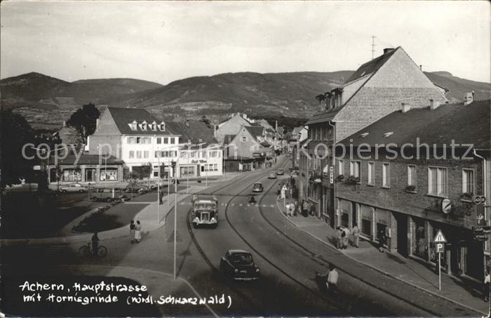 Achern Baden Hauptstrasse mit Hornisgrinde