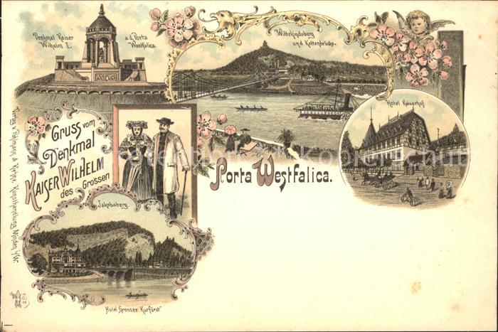 Porta Westfalica Denkmal Kaiser Wilhelm der Grosse