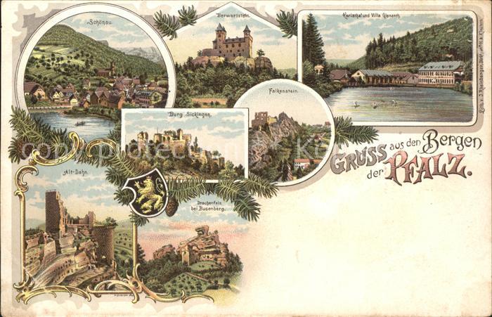 Schoenau Pfalz Berge der Pfalz