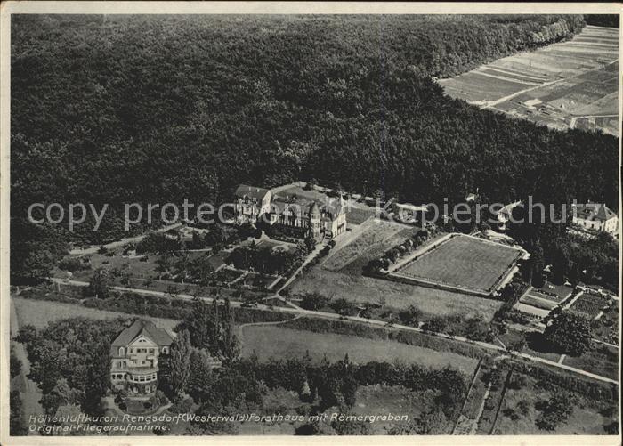 Rengsdorf Fliegeraufnahme Forsthaus mit Roemergraben