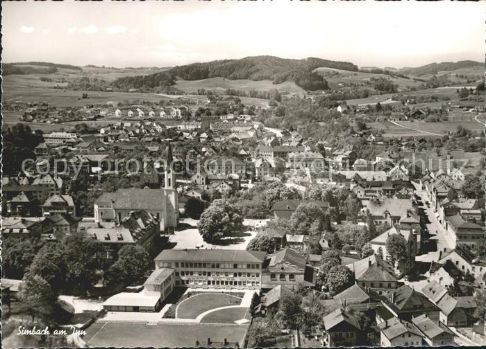 Simbach Inn Fliegeraufnahme