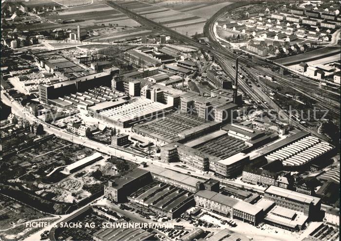 Schweinfurt Fliegeraufnahme Fichtel und Sachs AG