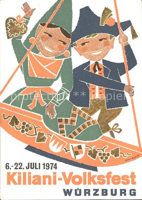 Wuerzburg Kiliani Volksfest Kuenstlerkarte