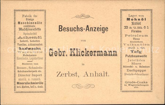 Stendal Besuchsanzeige Gebr. Klickermann