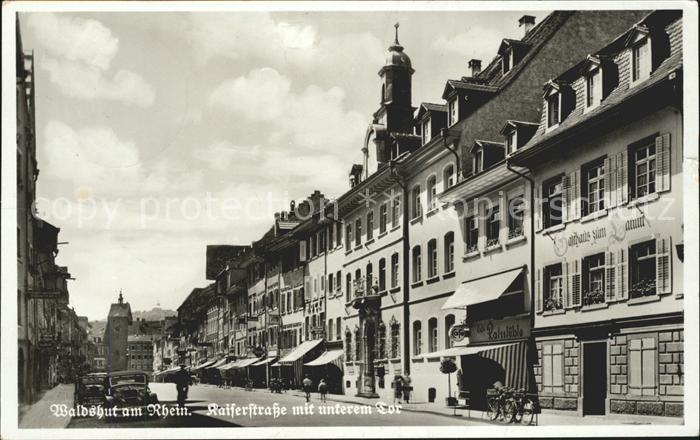 Waldshut Tiengen Rhein Kaiserstrasse mit unterem Tor