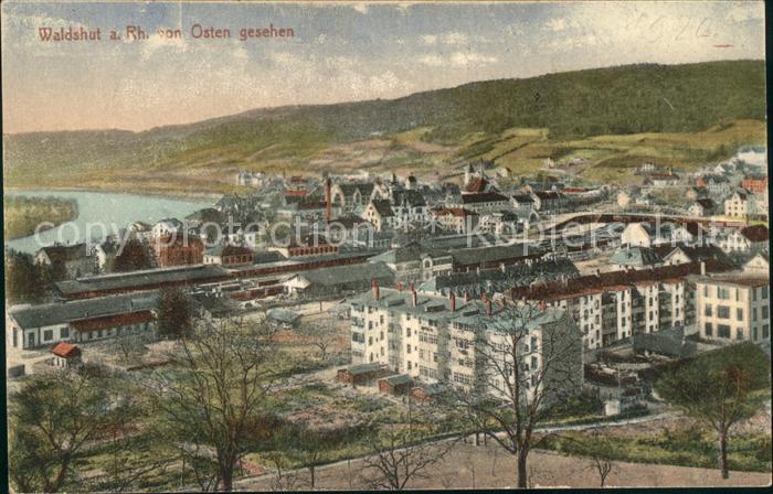 Waldshut Tiengen Rhein Panorama von Osten