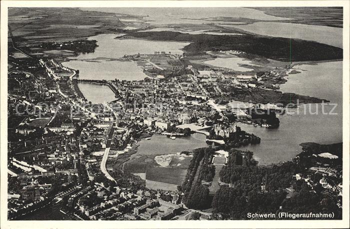 Schwerin Mecklenburg Fliegeraufnahme