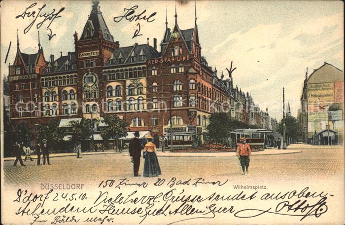 Duesseldorf Wilhelmsplatz Strassenbahn