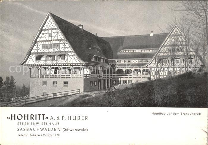 Sasbachwalden Hotel Hohritt