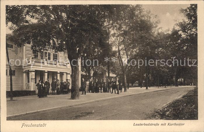 Freudenstadt Lauterbadstrasse mit Kurtheater