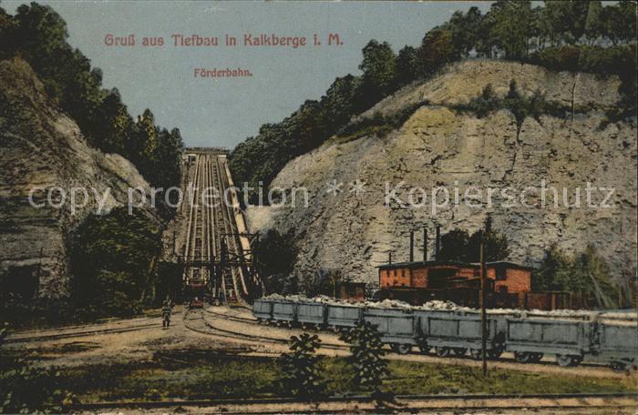 Kalkberge Foerderbahn Tiefbau