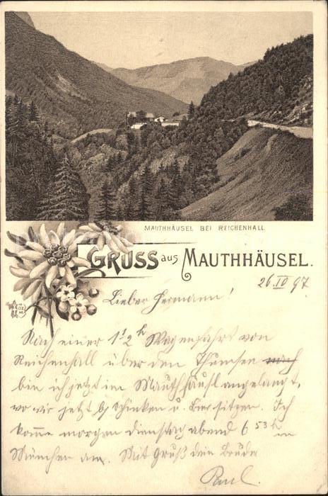 Bad Reichenhall Mauthhaeusel