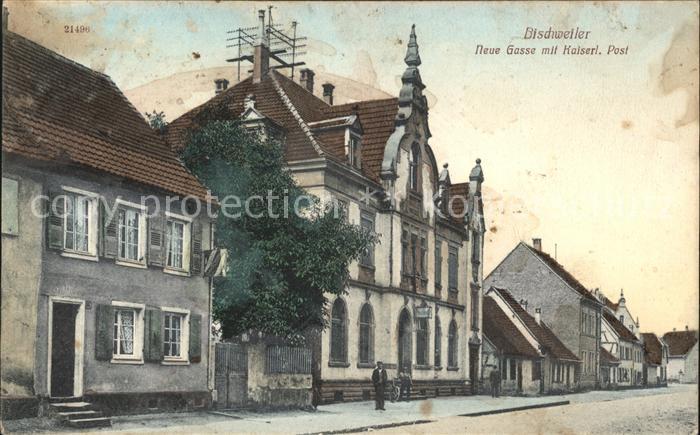 Bischweiler Neue Gasse mit Post