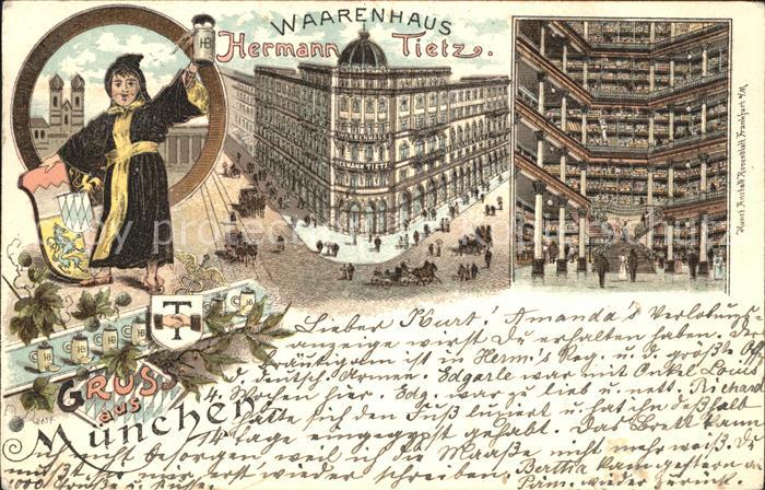 Muenchen Warenhaus Hermann Tietz