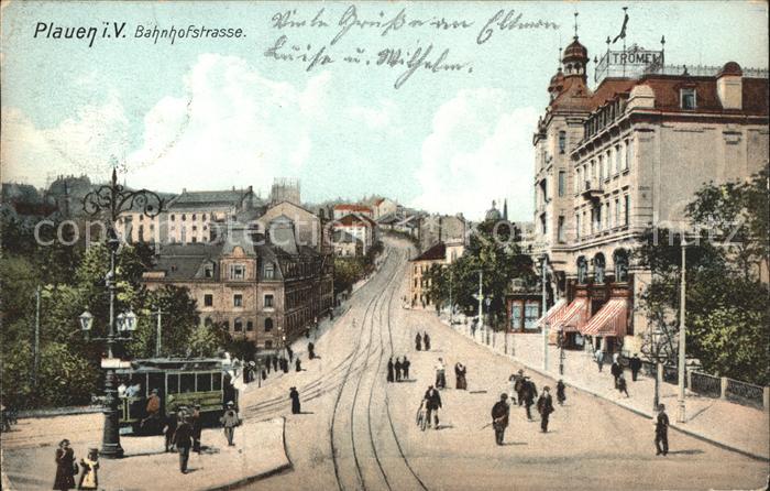 Plauen Vogtland Bahnhofstrasse Strassenbahn