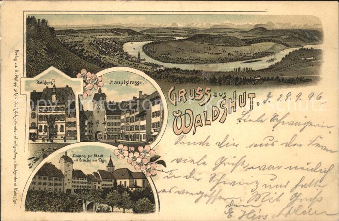 Waldshut Tiengen Rhein Hauptstrasse Rhein