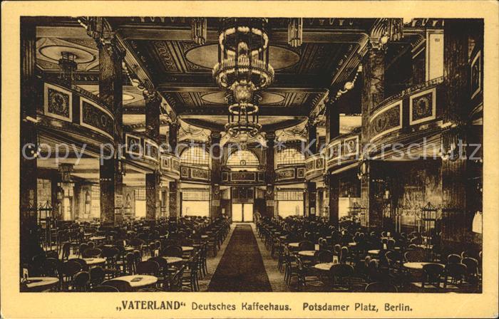 Berlin Kaffeehaus Vaterland Potsdamer Platz
