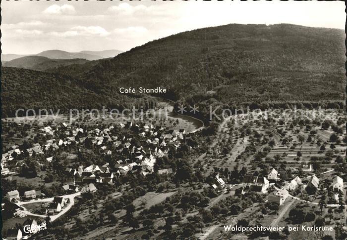Waldprechtsweier Fliegeraufnahme Restaurant Pension Standke