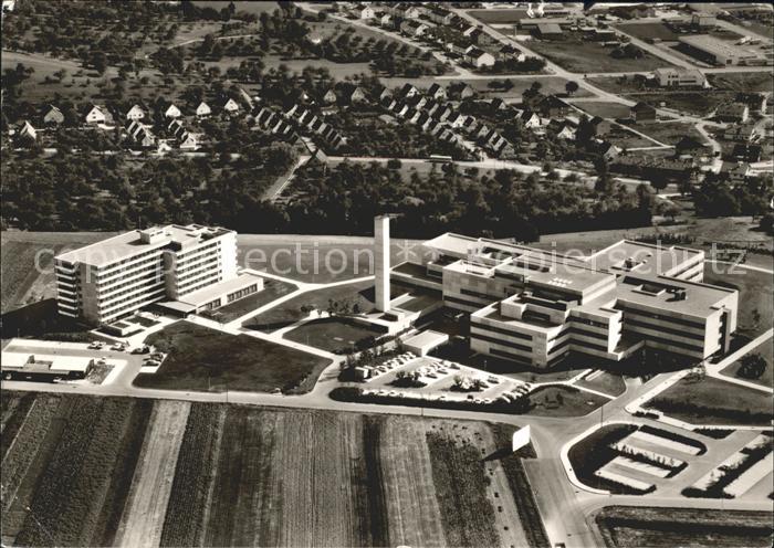 Nuertingen Fliegeraufnahme Kreiskrankenhaus Weinbrenner Kuby Rehm