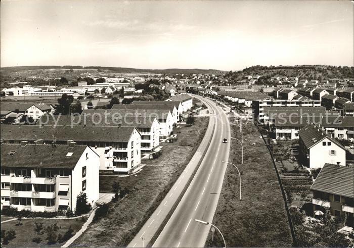 Nuertingen Fliegeraufnahme Siedlung Braike