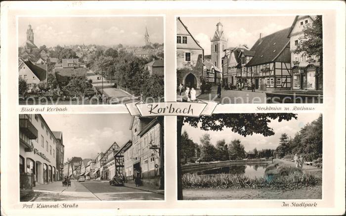 Korbach Prof. Kuemmel Strasse Stechbahn Rathaus