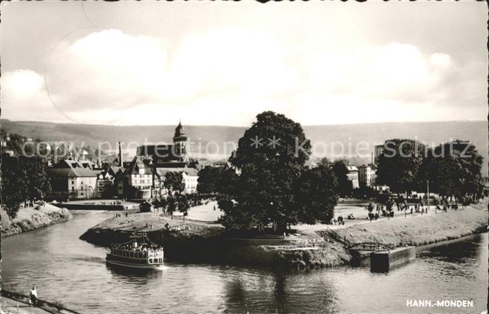 Hann. Muenden Werra und Fulda Zusammenfluss