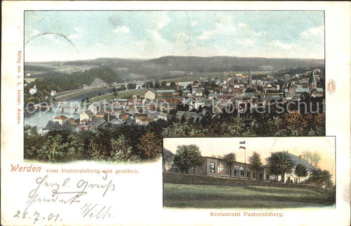 Werden Ruhr Blick vom Pastoratsberg Restaurant