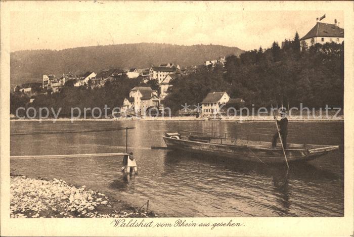 Waldshut Tiengen Rhein Rhein Boot