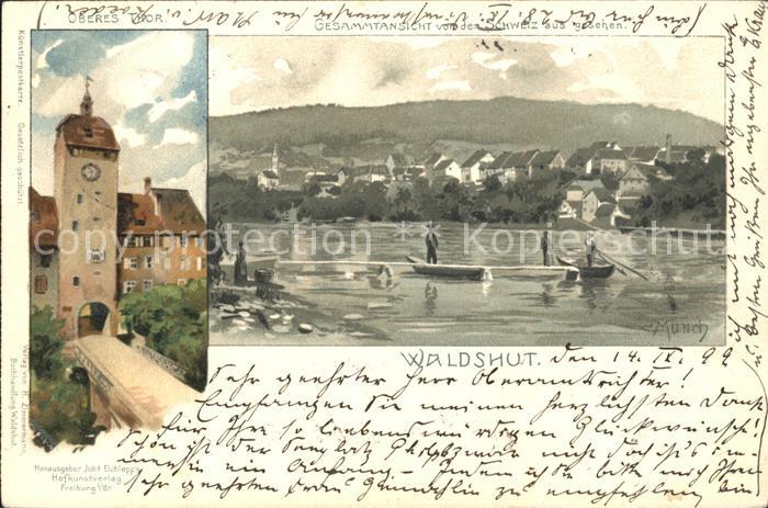 Waldshut Tiengen Rhein Kuenstlerkarte Munch