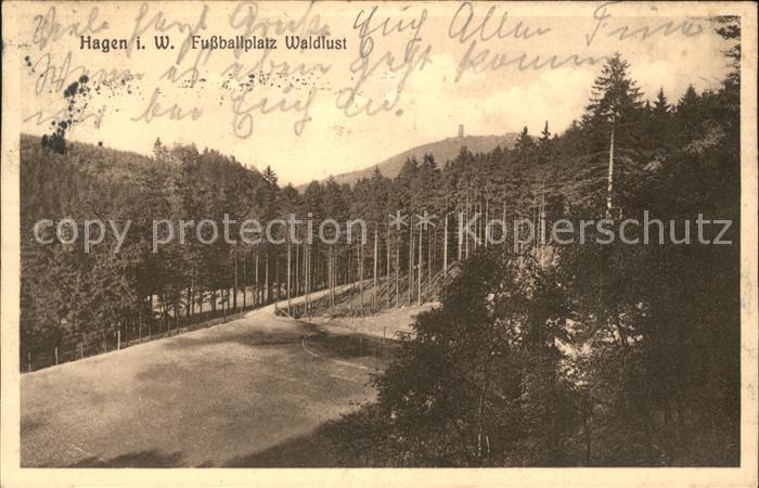 Hagen Westfalen Fussballplatz Waldlust