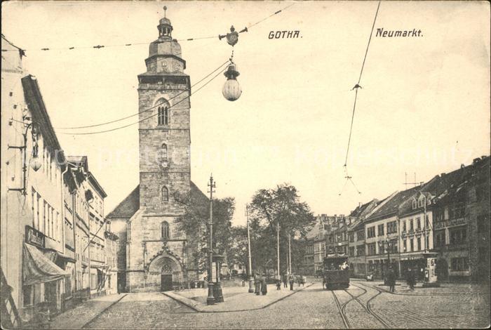 Gotha Thueringen Neumarkt Strassenbahn