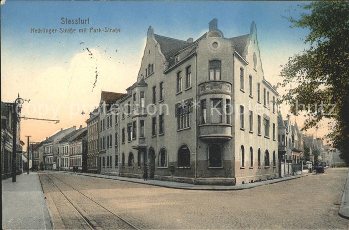 Stassfurt Hecklinger-Strasse mit Park-Strasse