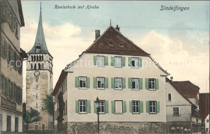 Sindelfingen Realschule mit Kirche