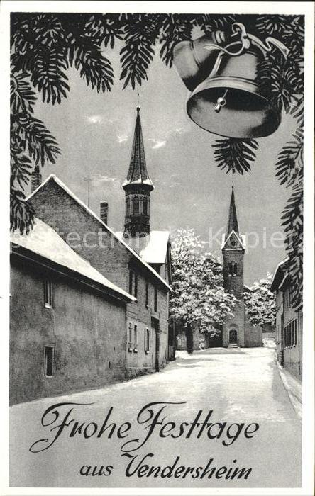 Vendersheim Weihnachtskarte Halbritter Gemischwaren