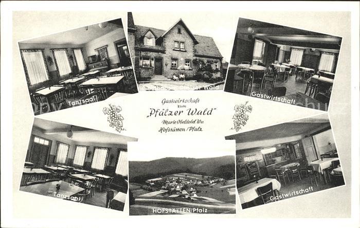 Hofstaetten Wilgartswiesen Gasthaus Pfaelzer Wald Marie Obeldobel