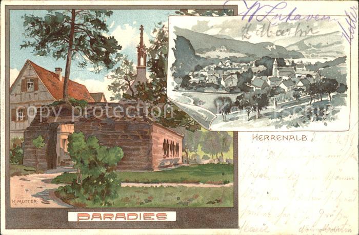 Bad Herrenalb Paradies Kuenstlerkarte