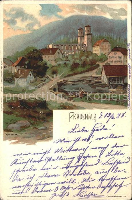 Frauenalb Kuenstlerkarte