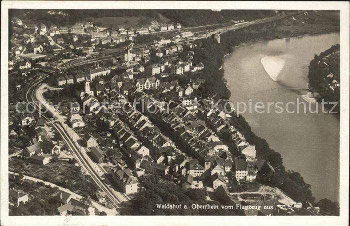 Waldshut Tiengen Rhein Fliegeraufnahme Rhein