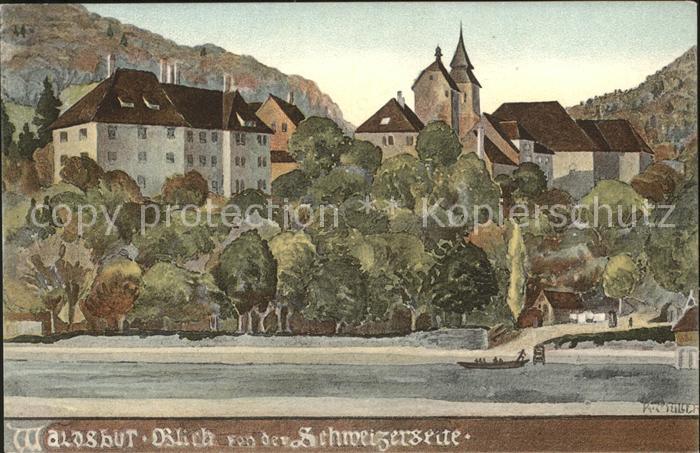 Waldshut Tiengen Rhein Kuenstlerkarte