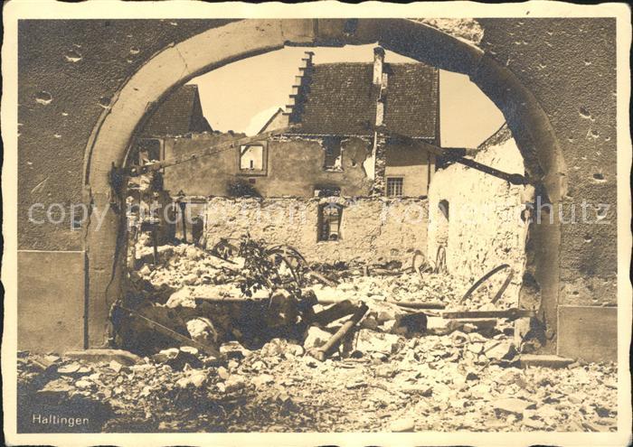 Haltingen Weil am Rhein BW zerbombt