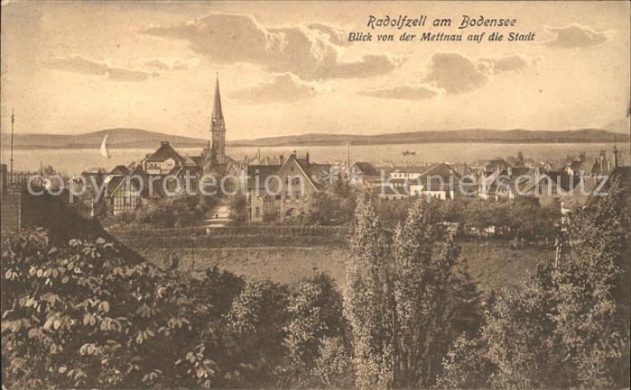 Radolfzell Bodensee Blick von der Mettnau