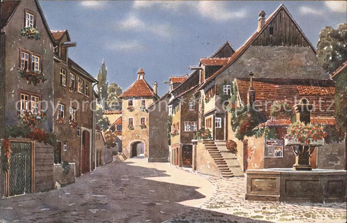 ueberlingen Bodensee Aufkircherstrasse Tor Kuenstlerkarte