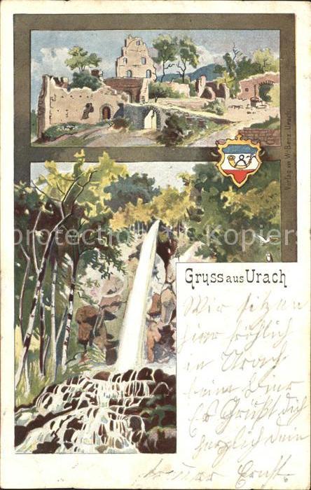 Bad Urach Ruine Wasserfall