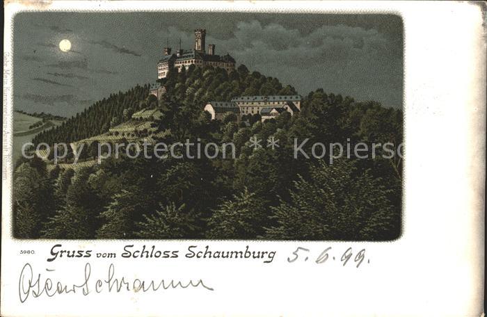 Schloss Schaumburg Balduinstein Schloss bei Nacht