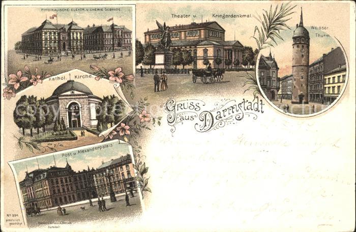 Darmstadt Theater Kriegerdenkmal Weisser-Thurm