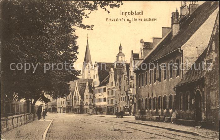 Ingolstadt Donau Kreuzstrasse und Theresienstrasse