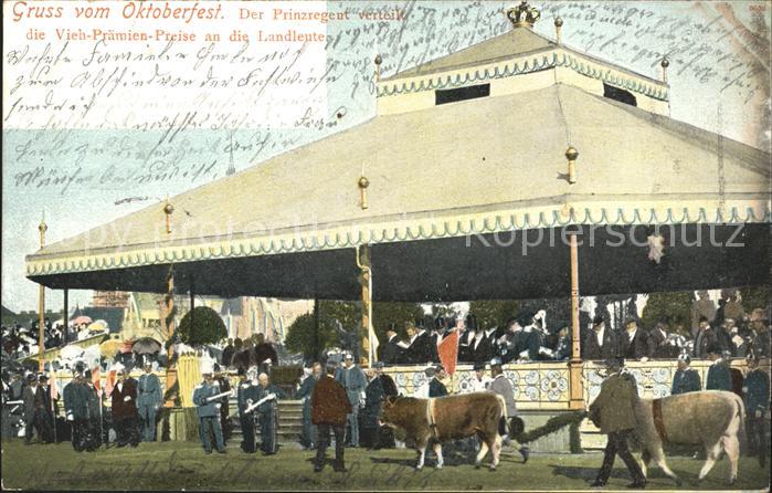 Muenchen Oktoberfest Kuehe Prinzregent Viehpraemienpreise